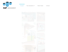 Tablet Screenshot of cap-agencement.com